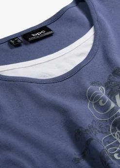 2 in 1 Baumwoll-Shirt, 3/4-Arm