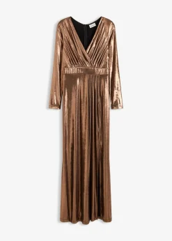 Abendkleid aus feinem Jersey mit Glanz