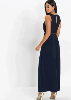 Abend-Maxikleid mit Gürtel (2-tlg.Set)