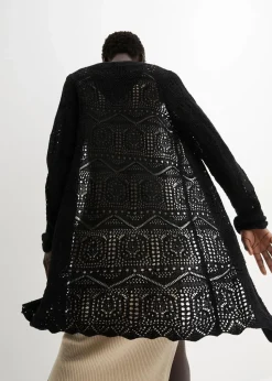 Ajour Longstrickjacke