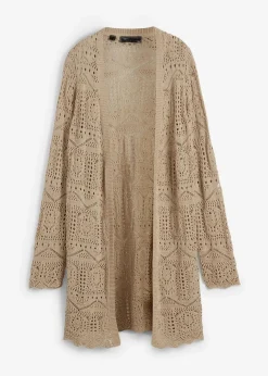 Ajour Longstrickjacke