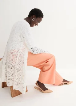 Ajour Longstrickjacke