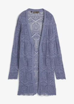 Ajour Longstrickjacke