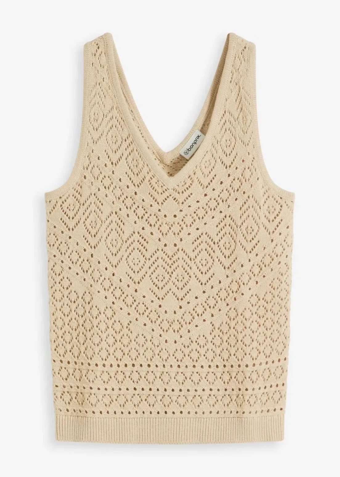 Ajour Stricktop mit Baumwollanteil