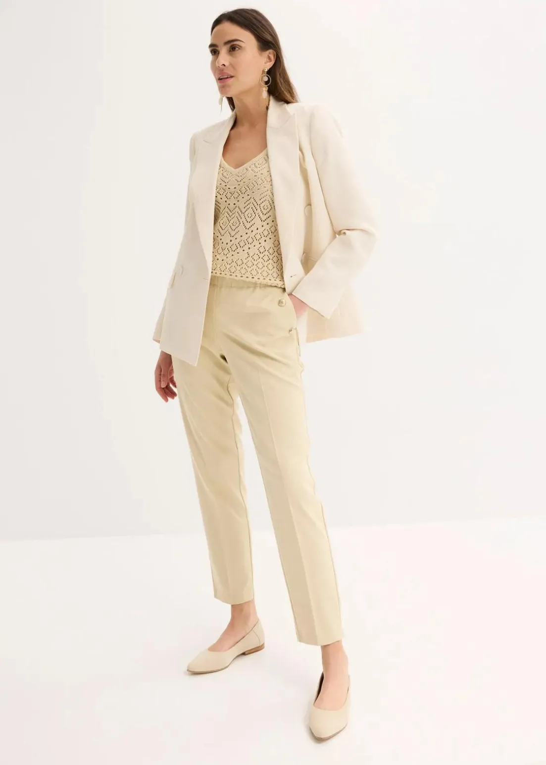 Ajour Stricktop mit Baumwollanteil