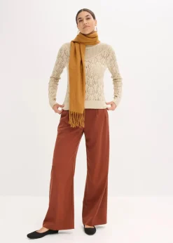 Ajour-Pullover aus Baumwolle