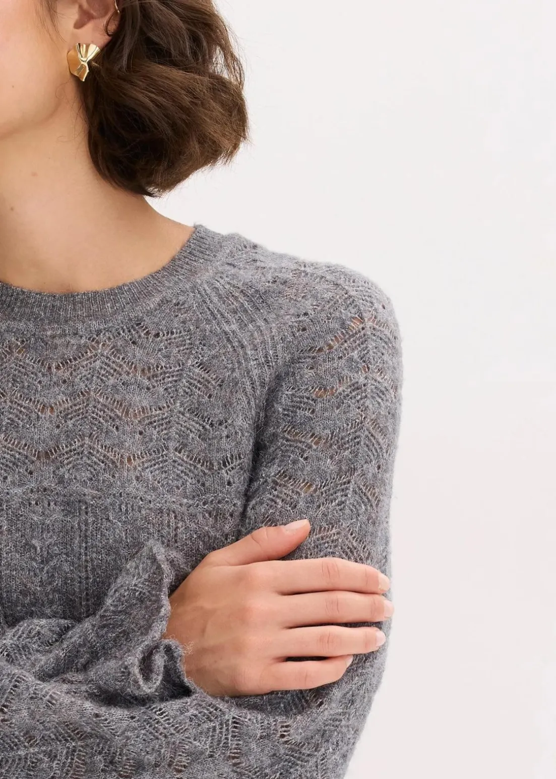 Ajour-Strickpullover