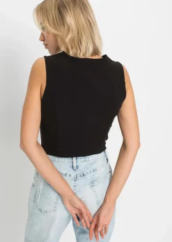 Anzugweste aus fester Interlock-Qualität