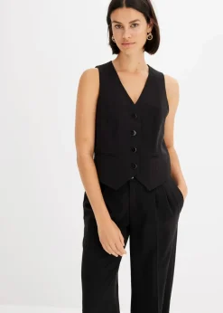 Anzugweste aus Viskose-Mix