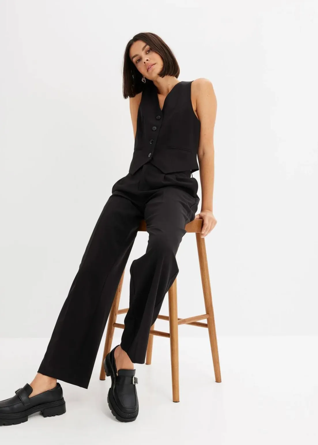 Anzugweste aus Viskose-Mix