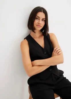 Anzugweste aus Viskose-Mix