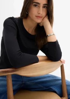 3/4-Armshirt mit reiner Bio-Baumwolle