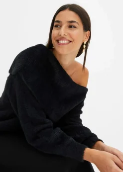 Asymmetrischer Off-Shoulder Pullover