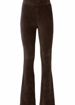 Ausgestellte Leggings in Cordoptik