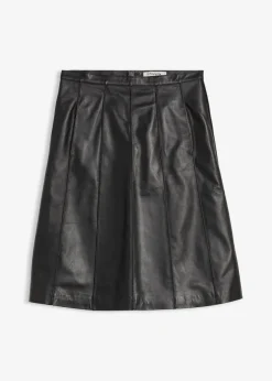 Ausgestellter Lederrock aus Lammnappa