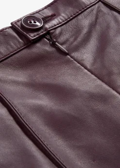 Ausgestellter Lederrock aus Lammnappa