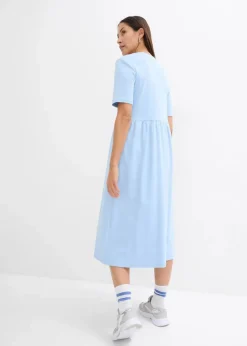 Ausgestelltes Jerseykleid aus schwerer Baumwolle