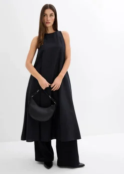 Ausgestelltes Midikleid aus Viskose-Mix