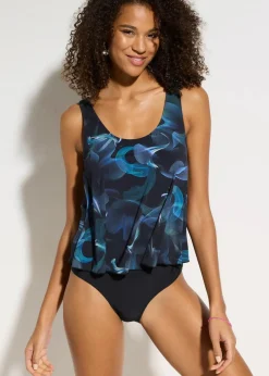 Badeanzug in Tankinioptik