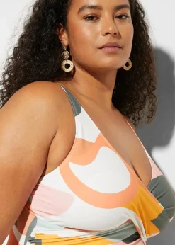 Badeanzug in Wickel-Optik