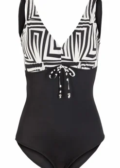Badeanzug mit V-Ausschnitt