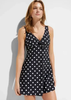 Badekleid mit breiten Trägern