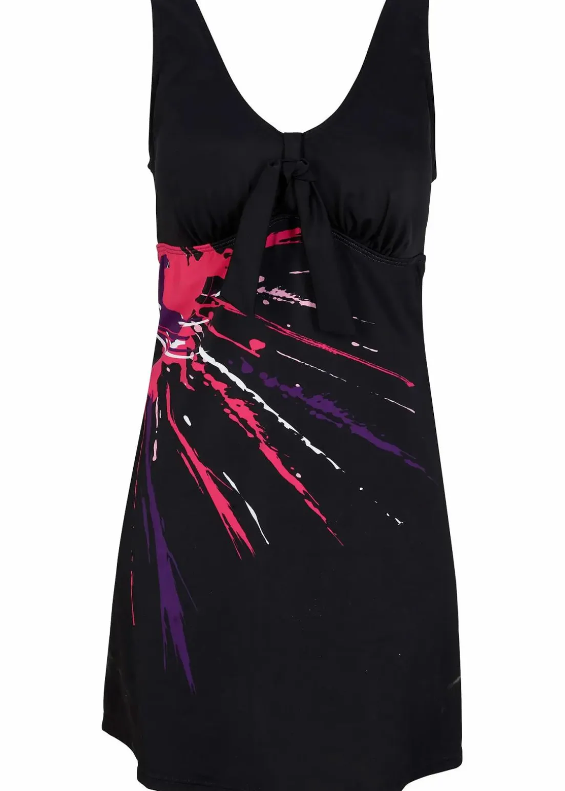 Badekleid mit breiten Trägern