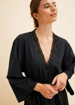 Bademantel aus reiner Baumwolle