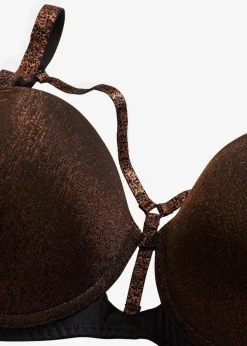 Balconette-BH aus glitzerndem Material