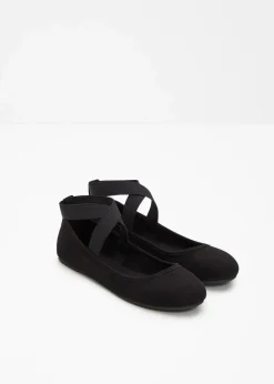 Ballerinas mit elastischen Riemen