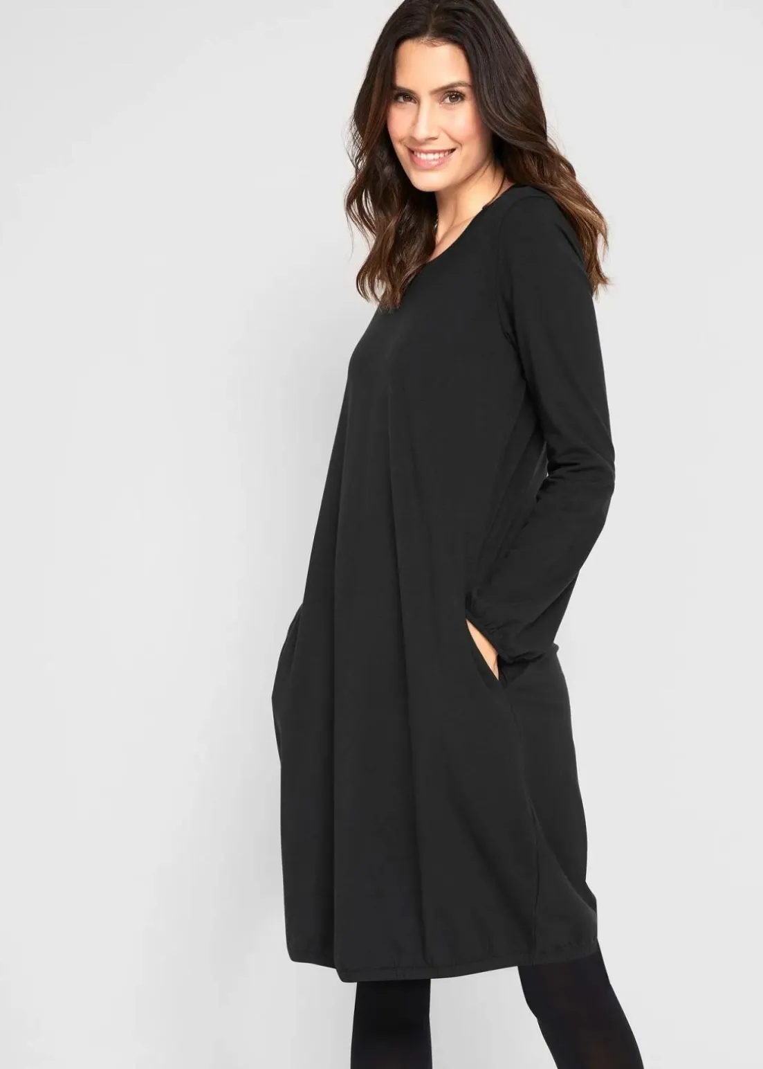 Ballonkleid aus Baumwoll-Mix