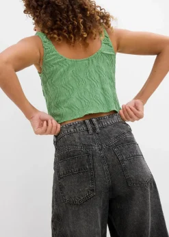 Balloon-Jeans Mid Waist, Super Soft