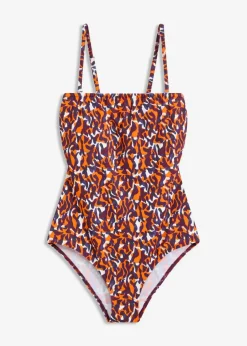 Bandeau-Badeanzug mit Multiway-Trägern