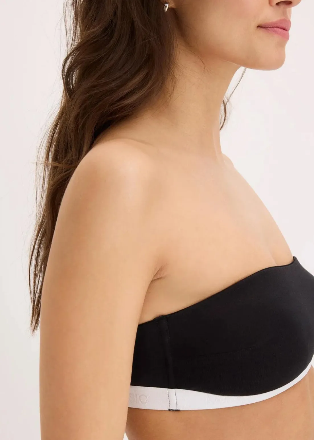Bandeau-BH mit Bio-Baumwolle (2er Pack)