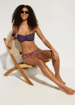 Bandeau-Bikinioberteil mit abnehmbaren Trägern