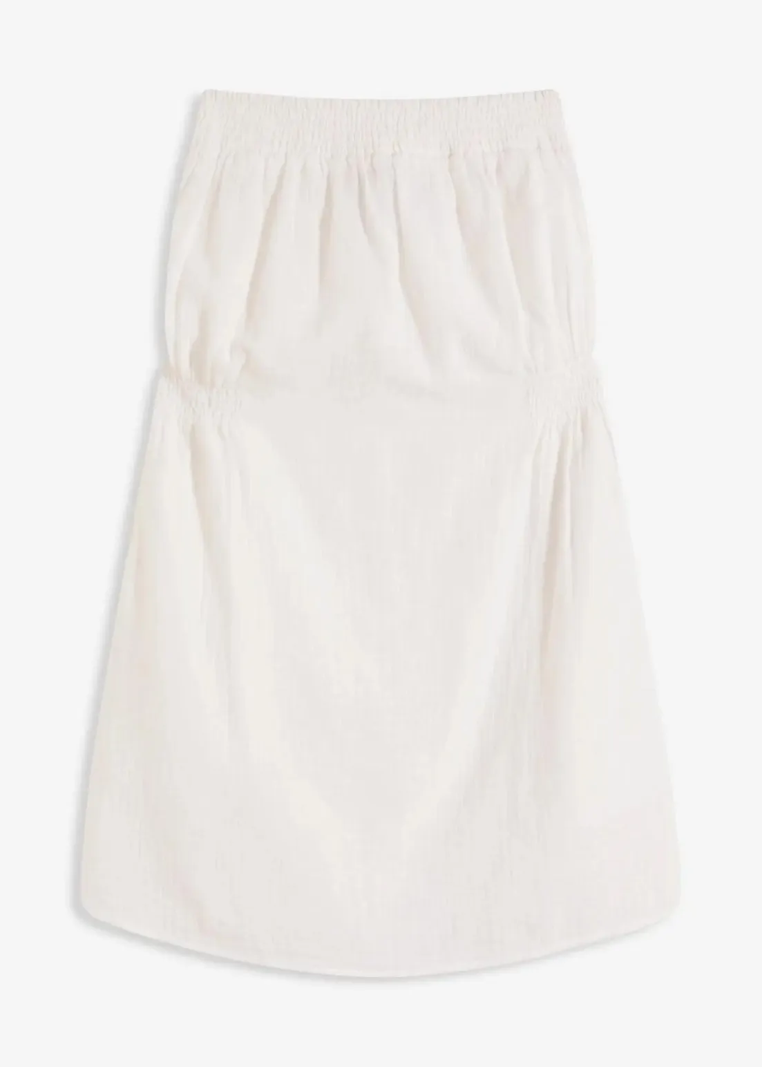 Bandeau-Strandkleid aus luftigem Musselin