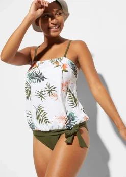 Bandeau-Tankini (2-tlg.Set) mit Multiway-Träger