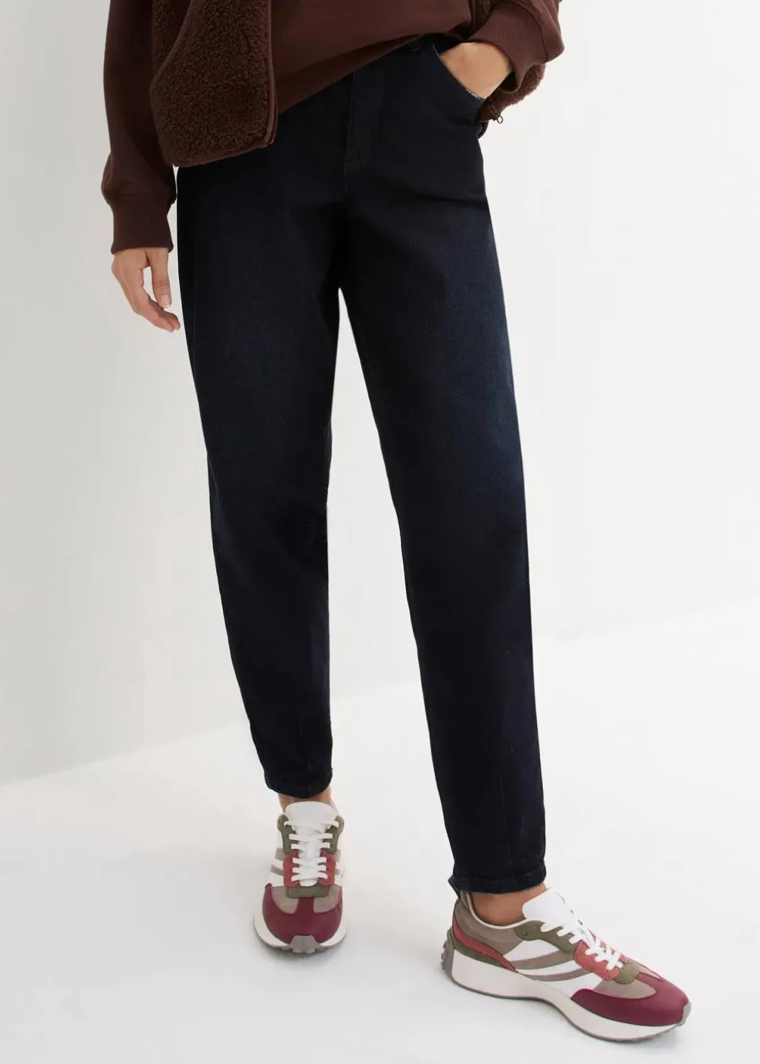 Barrel-Jeans High Waist, Bequembund