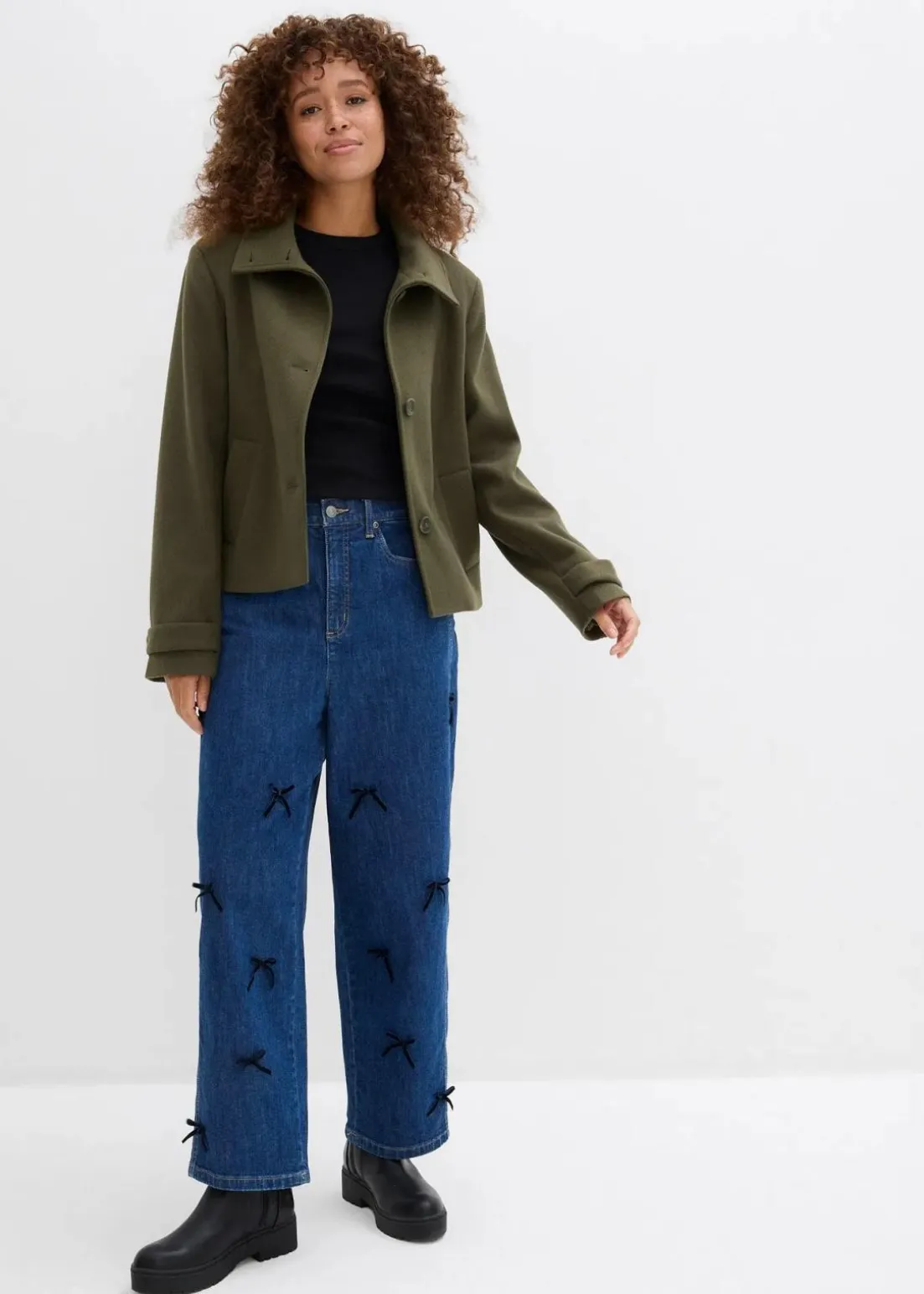 Barrel-Jeans High Waist, Bequembund