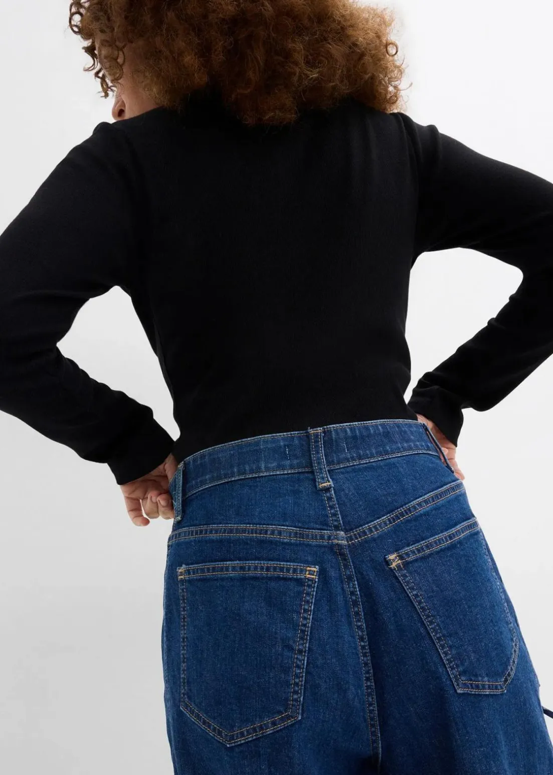 Barrel-Jeans High Waist, Bequembund