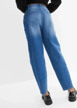 Barrel-Jeans, High Waist, Bio-Baumwolle