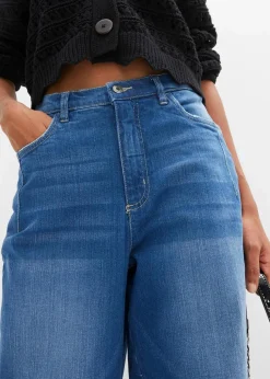 Barrel-Jeans, High Waist, Bio-Baumwolle