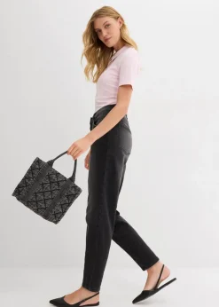 Barrel-Jeans Mid Waist