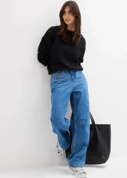 Barrel-Jeans Mid Waist