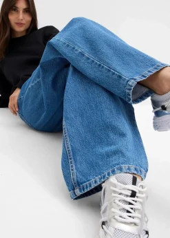 Barrel-Jeans Mid Waist