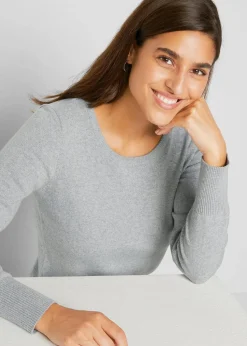 Basic Pullover mit recycelter Baumwolle