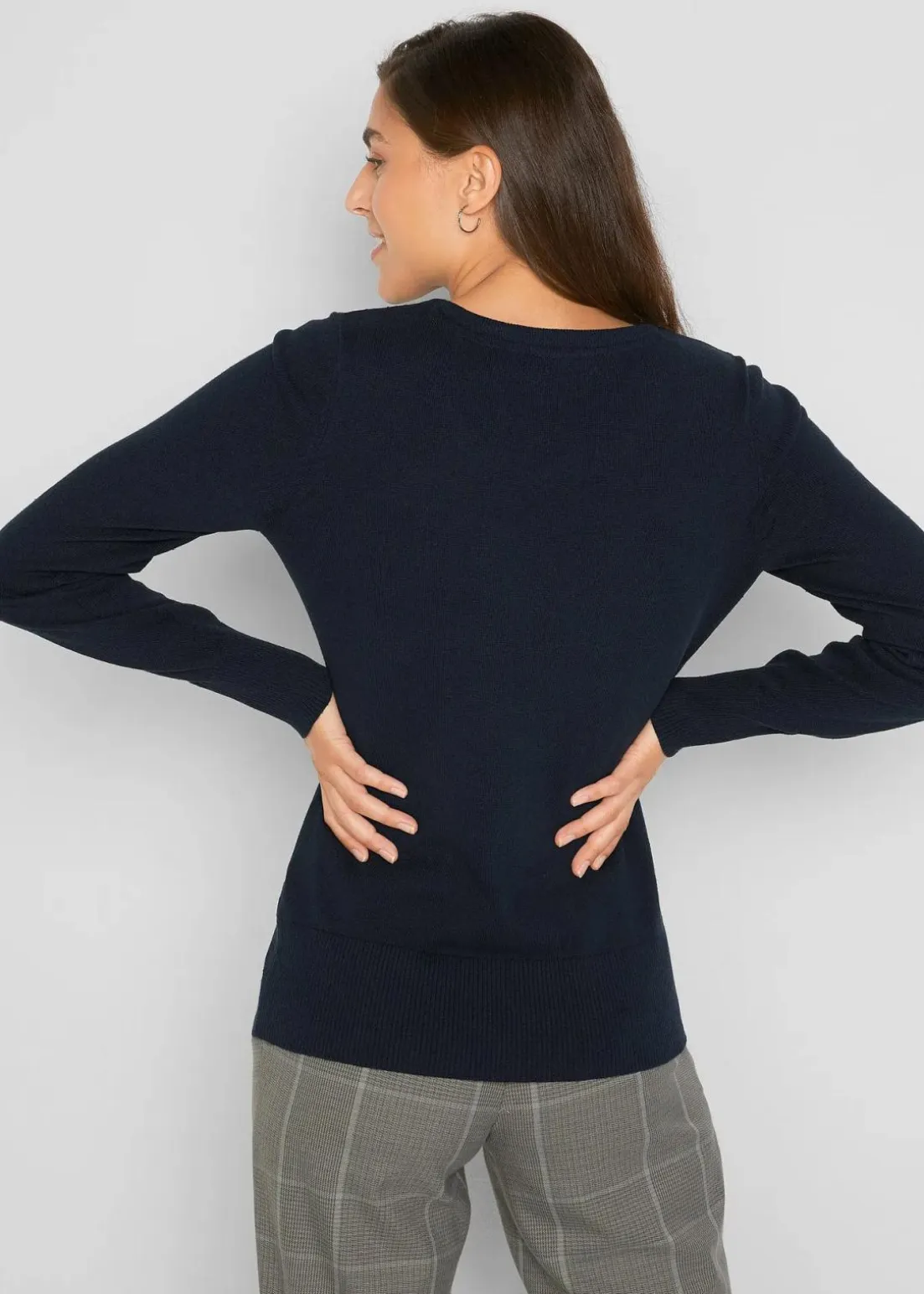 Basic Pullover mit recycelter Baumwolle