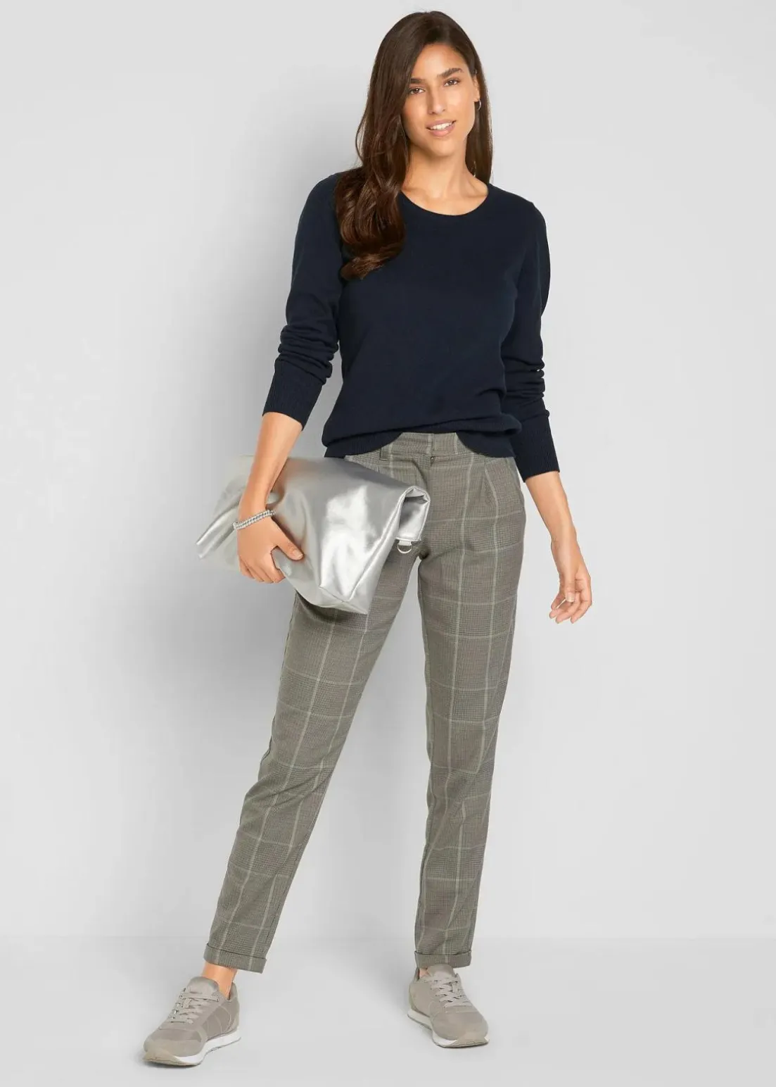 Basic Pullover mit recycelter Baumwolle