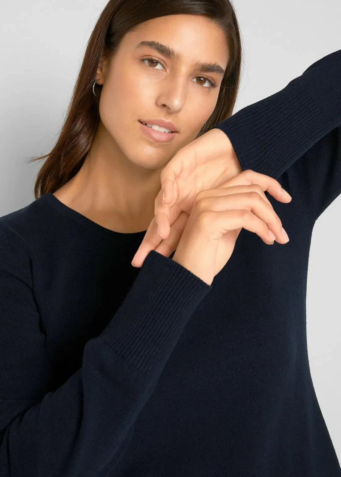 Basic Pullover mit recycelter Baumwolle