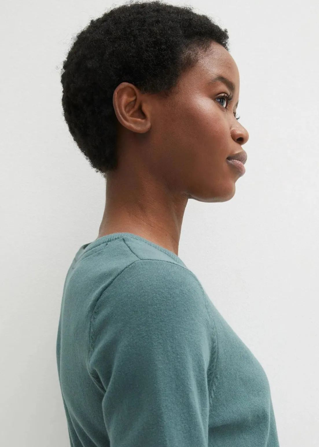 Basic Pullover mit recycelter Baumwolle